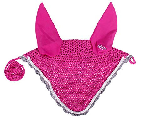 Fliegenhaube, Fliegenohren Classic, Gr. Full/Warmblut, fuchsia/pink