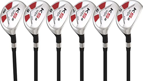 Superior Hombres de majek Golf Todos los híbrida Parcial Set, Que Incluye: # 5, 6, 7, 8, 9, PW Senior Flex diestro Nuevo Rescate Utilidad a Flex Club