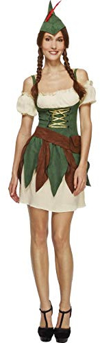 Smiffys Costume Fever de guerrier de hors-la-loi, avec robe, manches, chapeau et ceintur