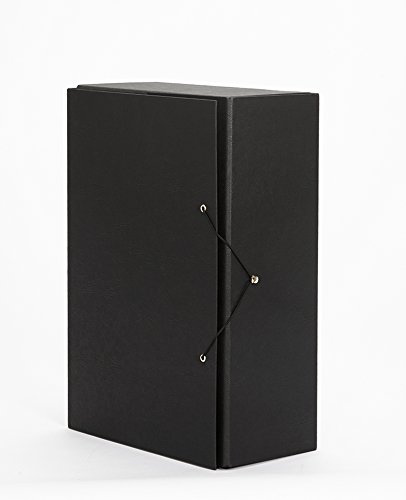 PARDO 879523 - Carpeta de proyectos con gomas, 120 mm, color negro