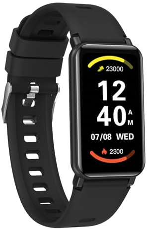 Zewa® Fitness Activity Tracker, Heart Rate Monitor, Free Pro App, Step Counter, Sleep Tracker, Remote Camera Support, Notifications & Alarms, Weather Data Display, Find Phone Feature