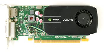 PNY Tarjeta de Video GPU PCIe de Perfil bajo NVIDIA VCQ410-PB Quadro 410 512MB