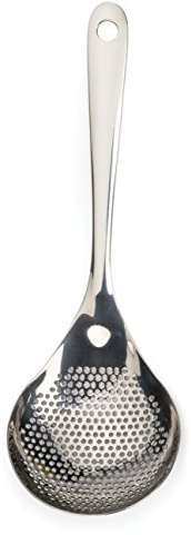 RSVP International Endurance Kitchen Collection Pierced Straining Tools, Spoon, 18/8 Stainless Steel