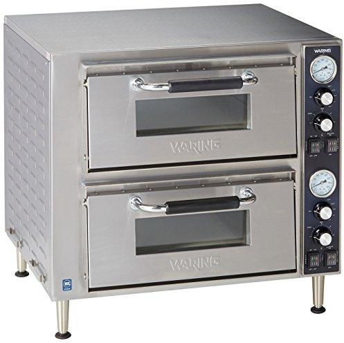 Waring Commercial Commercial Double Compartment Pizza Oven, 240V-3200W