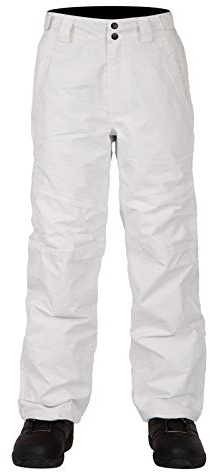 Two Bare Feet Men Claw Hammer Snow Ski Pants - Total White, Medium