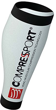 COMPRESSPORT Mixte R2 V2 flat sheets, Blanc, FR : L (Taille Fabricant T3) EU