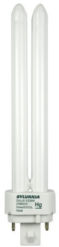 (10 Pack) Sylvania 20669 CF26DD/E/841/ECO 26-Watt 4100K 4-Pin Double Tube Compact Fluorescent Lamp