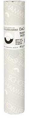 Schoellershammer Transparentes Skizzenpapier 50m x 33cm, 1 Röllchen, 40 g/m²