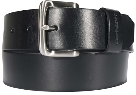 Carhartt Bridle Leather Belt Black With Nickel Roller Finish 38
