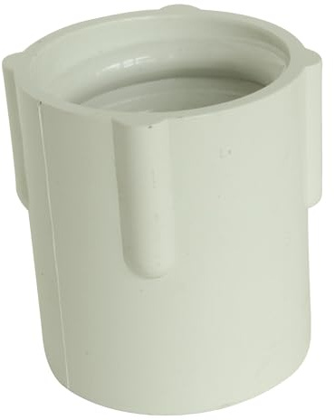 SOMATHERM FOR YOU, Embout PVC à coller Femelle Ø32 mm pour raccordement flexible d'évacuation, compatible eau chaude et froide, idéal pour installations sanitaires, couleur blanche