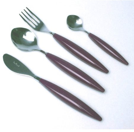 Pintinox set 24 posate Elica colore viola, Acciaio inox Nichel free, con scatola regalo