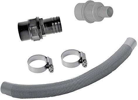 REGENSAMMLER REGENWASSERFILTER ANSCHLUSS und VERBINDUNGS-Set für FALLROHRFILTER T50 (Schlauchlänge ca. 55cm) für REGENTONNE, REGENFASS und andere REGENWASSERTANKS, ZISTERNEN und ERDTANKS