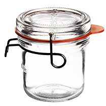 Luigi Bormioli Lock Eat Canning, Preserving & Serving Food Jar, 6.75 oz