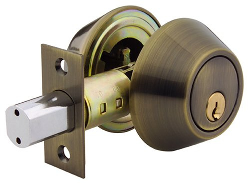 Yale 840-C5-4 Security Barricade Double-Cylinder Deadbolt, Antique Brass