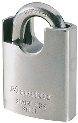 MASTER LOCK 550EURD VORHM-DNGESCHLOSS 50MM ROSTFREIER STAHL BM-GEL 21MM