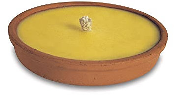 VERDELOOK Sun, Candele con cera profumata per giardino, diametro 14 altezza 3.5 cm