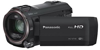 Panasonic HC-V777EG-K Full HD Camcorder ( Full HD Video, 20x opt. Zoom, opt. Bildstabilisator, WiFi, Wireless Twin Camera) schwarz