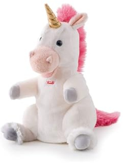 Marionnette Licorne Trudi | Marionnettes et marionnettes en Peluche pour Le théâtre Trudi. Jeu pour Les Enfants. Racontez et créez des Histoires. | 17x30x17cm S | Puppets | modèle 29910