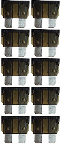 baytronic Standard Flachstecksicherung Kfz-Sicherung (10 Stück 1 A schwarz)