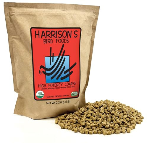 Harrison's Bird Foods Harrison`S High Potency Coarse 5Lb - Complete Parrot Diet