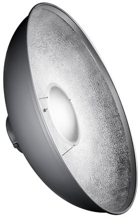 Walimex pro Beauty Dish Ø 40 cm Lichtformer für Bowens & Walimex pro Anschluss, Reflektor für weiches Licht, ideal für Portät und Beautyfotografie