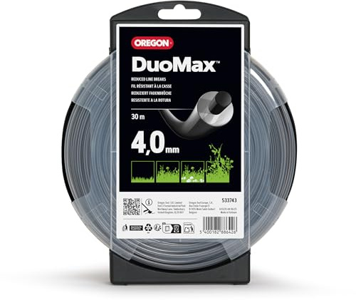 Oregon 533743 klipptråd med runt tvärsnitt, 4,0 mm, 30 m spole