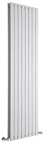 Milano Alpha White Vertical Double Flat Panel Radiator - 1780mm x 560mm