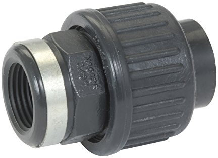 Nicoll - Raccord PVC pression pour piscines - Raccord pression PVC - Union 3 pièces Femelle Ø63 - Femelle 2 (50/60) à visser