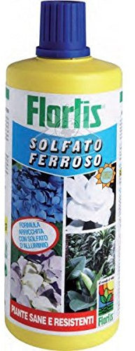 Concime solfato ferroso 1000g Flortis per la cura dell'ingiallimento fogliare