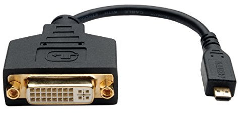 Tripp Lite Micro HDMI to DVI Adapter Converter HDMI Type D to DVI-D, 15.24 cm (P132-06N-MICRO)