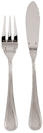 Sambonet Contour Set di Posate, Acciaio Inossidabile, Grigio, 33.1 x 9.4 x 14.3 cm