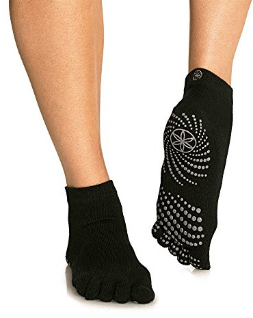 Gaiam Yoga-socken Grippy Yoga Socks, Black/Grey, M/L, 52204