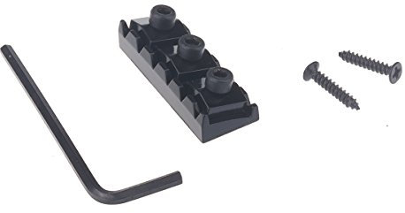 Musiclily 42mm Locking Nut für Floyd Rose Tremolo Systeme E-Gitarre, Schwarz