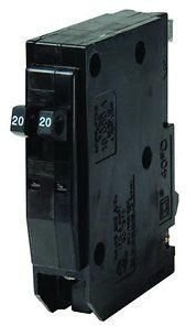 SQUARE D BY SCHNEIDER ELECTRIC QO2020 MINIATURE CB 120/240V 20A/20A by Square D