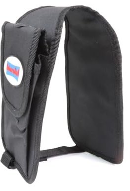 hünersdorff Borsa da sella per doppia tanica professionale, 3 + 1,5 l, con spazio per attrezzi e sistemi di riempimento di sicurezza, ideale per lavorare liberamente con motoseghe a motore, in nylon,