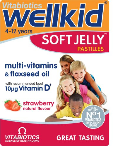 Wellkid Vitabiotics Soft Jelly Strawberry - 30 Pastilles