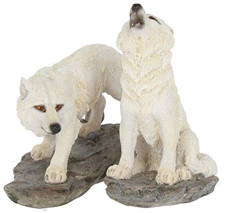 Nemesis Now Chase - Juego de 2 Figuras (17 cm, 9,8 cm), Color Blanco