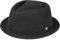 LIERYS Blank Pork Pie Damen/Herren - Filzhut wasserabweisend - Porkpie knautschbar - Hut aus Wollfilz - Wollfilzhut Sommer/Winter schwarz L (58-59 cm)