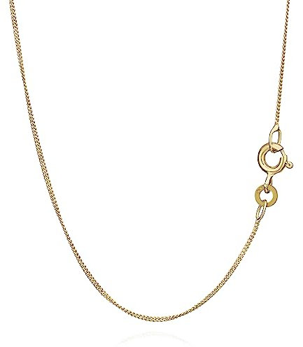 NKlaus 50cm Gold Kette für Frauen - Panzerkette aus Gelbgold 8 Karat - Goldkette Damen 333 Echtgold – Halskette Breite 0,8mm Collier, 1g - Elegante Schmuck 1922