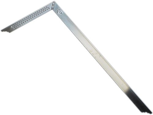 Haromac Équerre de charpentier avec trou 600 mm, acier inoxydable, 20011060