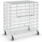 Gitterwagen abschließbar | 150KG Tragkraft | 2 Ladeklappen 4 Lenkrollen | Vielseitig einsetzbar als Ballwagen, Gitterbox für Sportgeräte und Bälle | robuster Lagerwagen 585x950x870mm