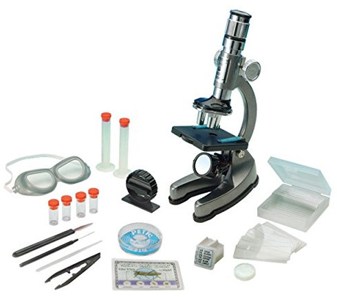 Schülermikroskop 100x – 900x Lernmikroskop, beleuchtet, Zubehör