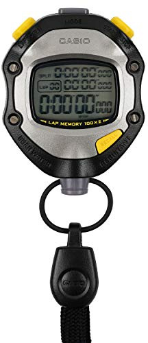 Casio Stoppuhr HS-70W-1JH (Japan Import) - Schwarz, Silber - Stoppuhr
