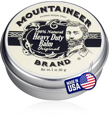 Mountaineer Brand Natural Heavy Duty Beard Balm | Original (Cedar Fir) Scent | Made in West Virginia | Beard Tamer | Conditions, Softens, Tames, Style | 2oz