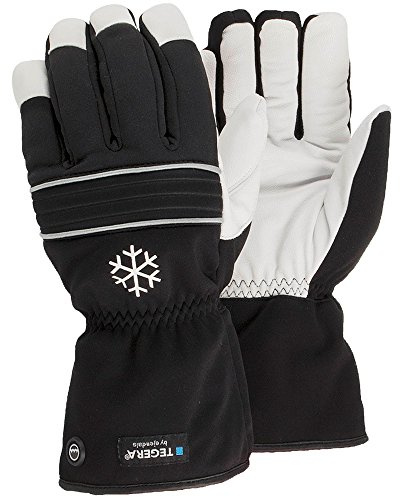 Ejendals Lederhandschuh Tegera 296, Größe 11, 1 Stück, schwarz/weiß, 296-11