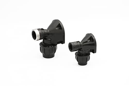 PE Rohr Deckenwinkel Wandscheibe 25 x 3/4 Zoll IG mit DVGW