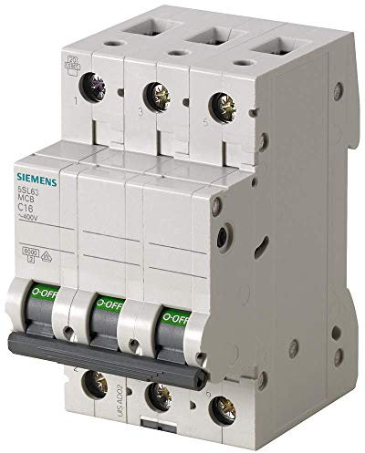 SIEMENS Ingenuity for life - Leitungsschutzschalter 6kA 3 polig Typ C 10A