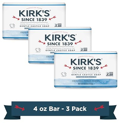 Kirk's Original Coco Castile Soap, 3 Count
