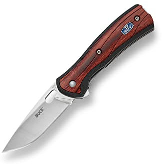 Buck Knives 341 Small Vantage Folding EDC Knife, Rosewood, 2.3 oz