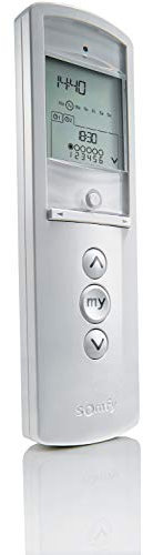 Somfy 2401101 - Fernbedienung Telis 6 Chronis RTS Pure, mit Zeitprogrammierung, LCD-Display, inkl. Wandhalterung und Batterien